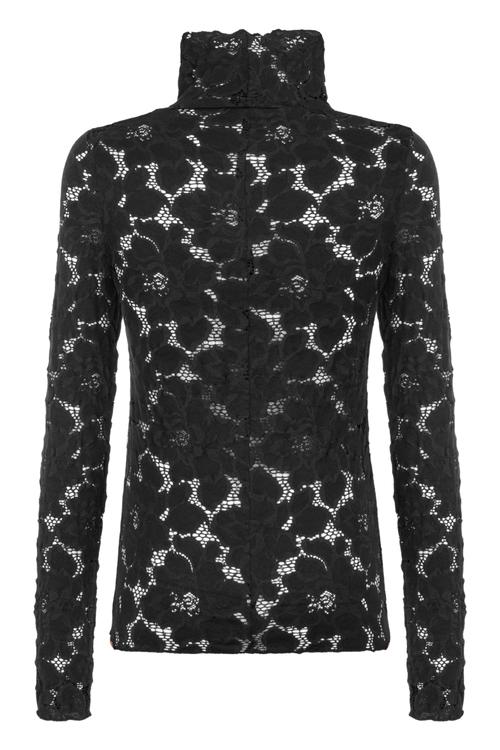  DİK YAKA DANTELLİ BLUZ