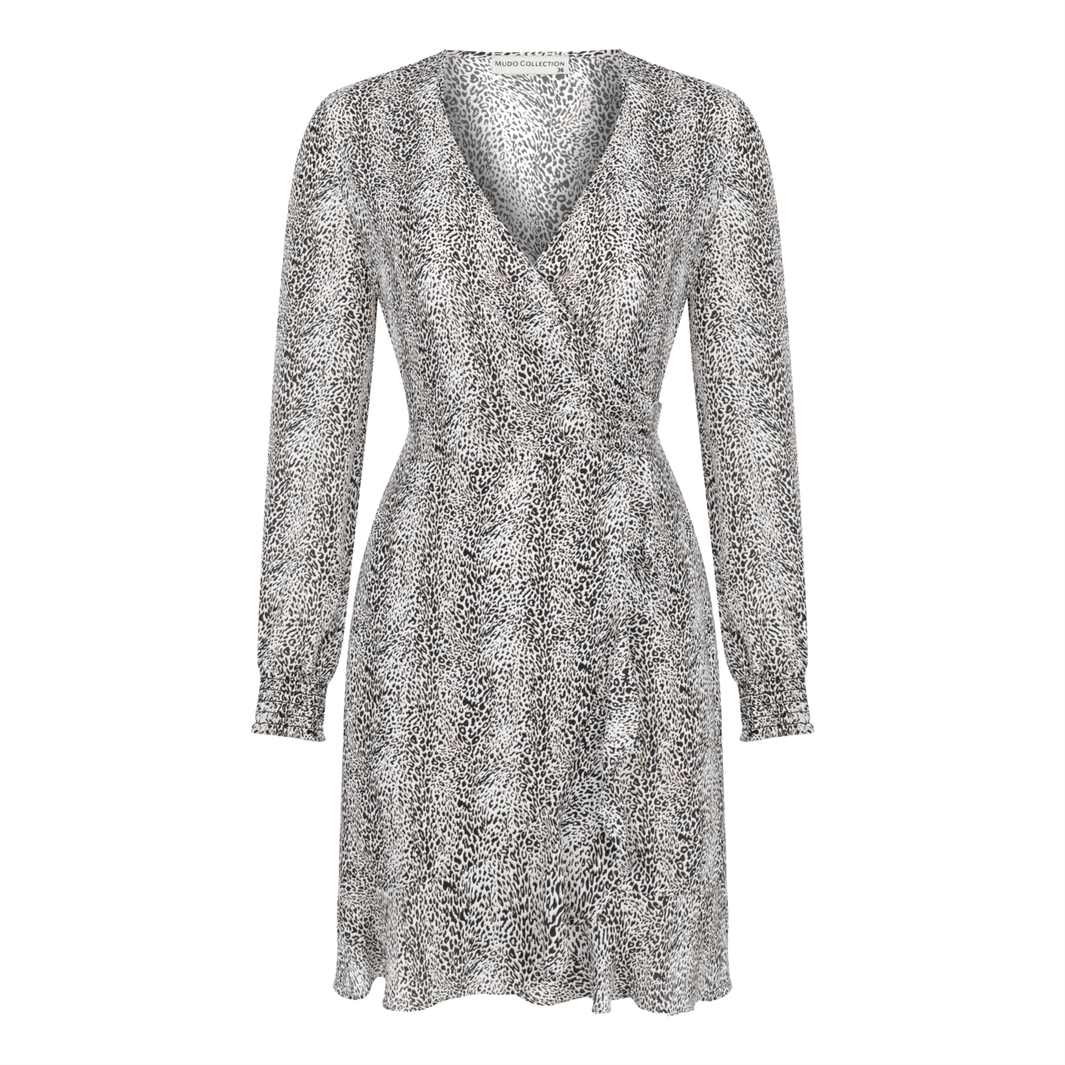 LEOPAR DESENLİ MİNİ ELBİSE