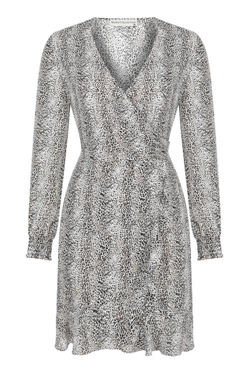  LEOPAR DESENLİ MİNİ ELBİSE