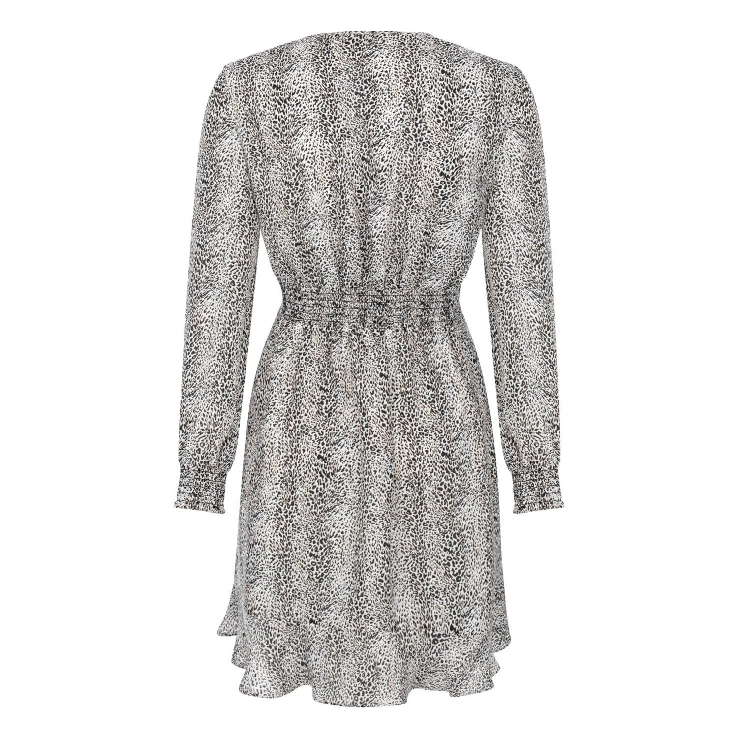 LEOPAR DESENLİ MİNİ ELBİSE