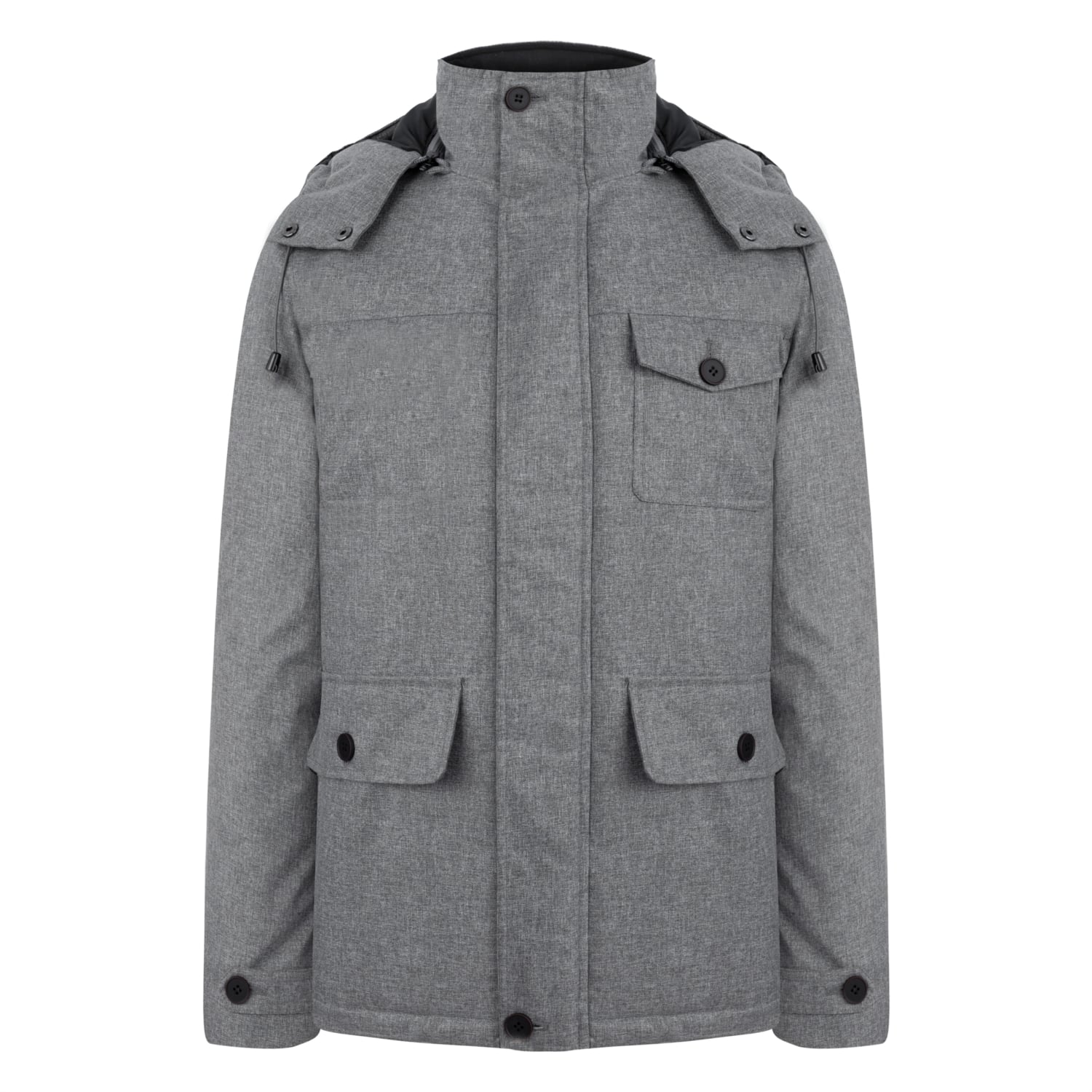 KAPÜŞONLU DİK YAKA MONT