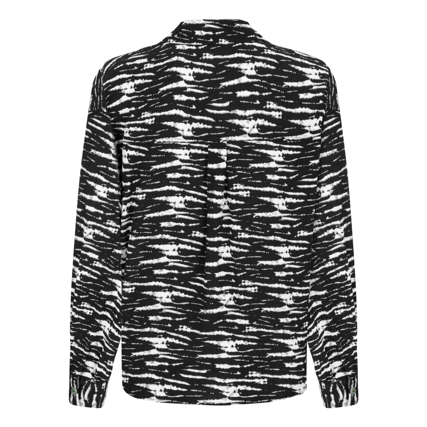 BAĞLAMA DETAYLI DESENLİ GÖMLEK