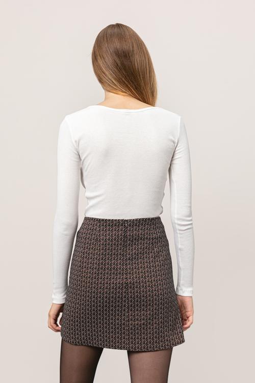  PAMUKLU UZUN KOLLU T-SHIRT