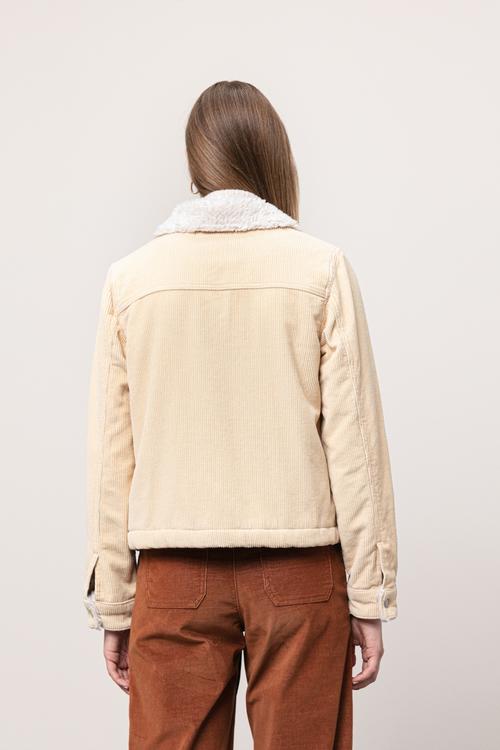  KÜRK YAKALI PAMUK KADİFE CEKET