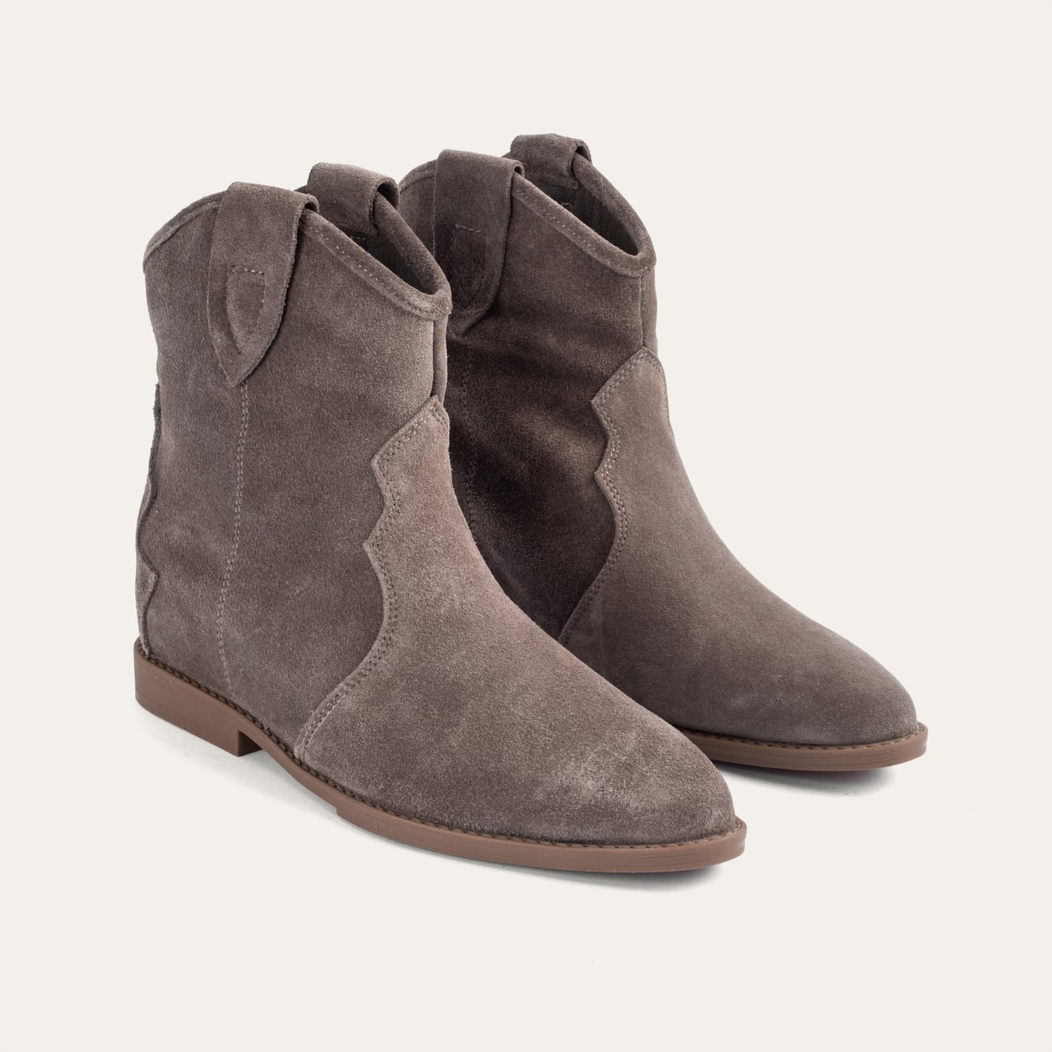 DOLGU TOPUKLU SÜET KOVBOY BOT