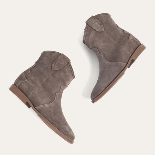  DOLGU TOPUKLU SÜET KOVBOY BOT