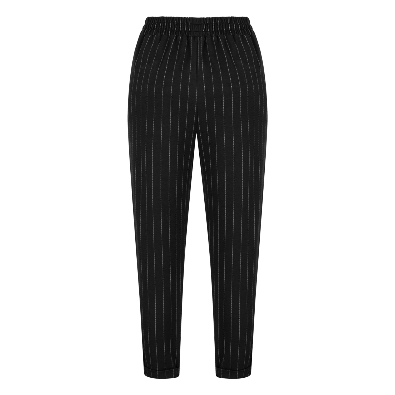 BELİ LASTİKLİ ÇİZGİLİ CIGARETTE PANTOLON