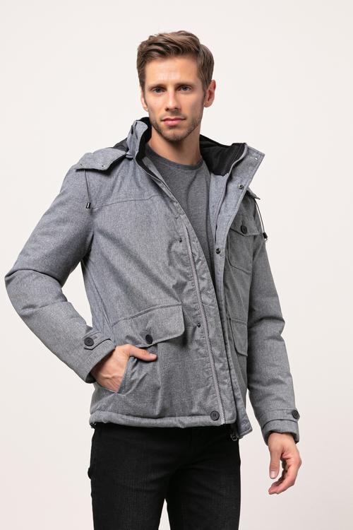  KAPÜŞONLU DİK YAKA MONT