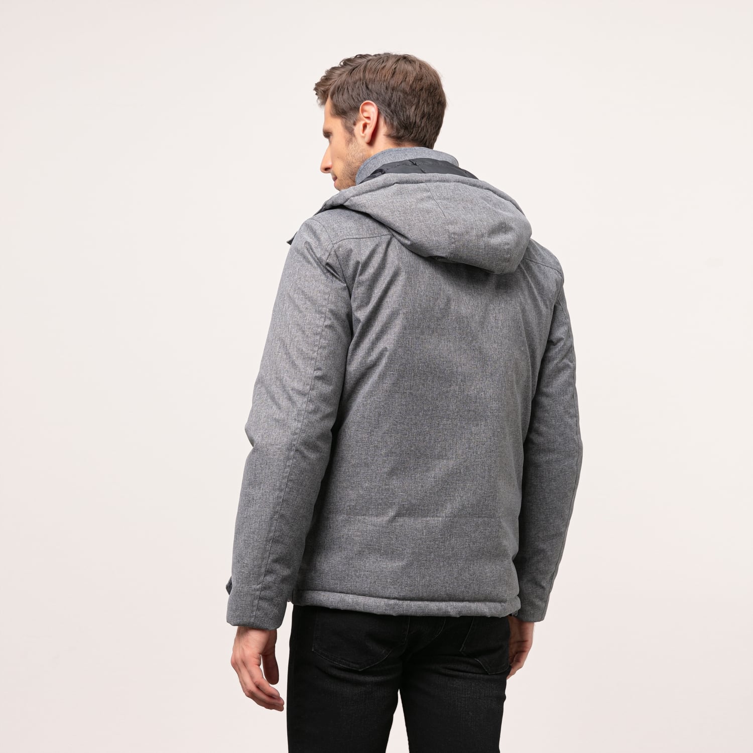 KAPÜŞONLU DİK YAKA MONT