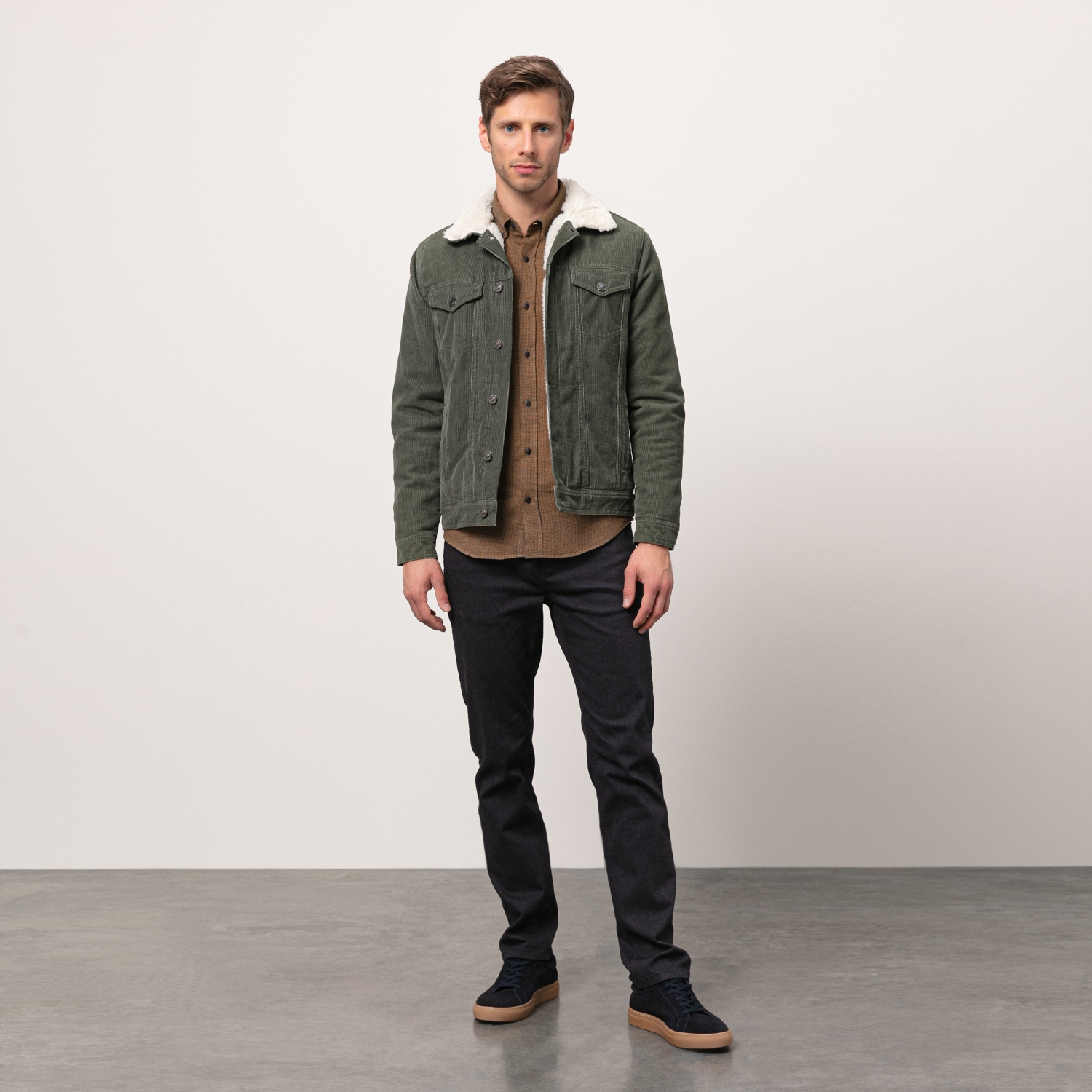 İÇİ KÜRKLÜ PAMUK TRUCKER CEKET