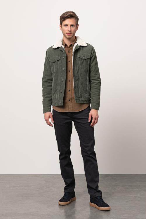  İÇİ KÜRKLÜ PAMUK TRUCKER CEKET