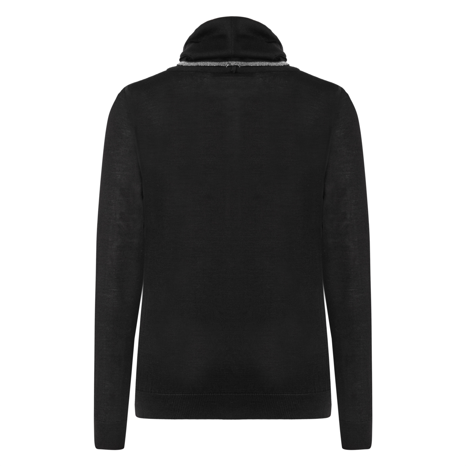 DEGAJE YAKA METALİK İPLİ RAHAT KAZAK