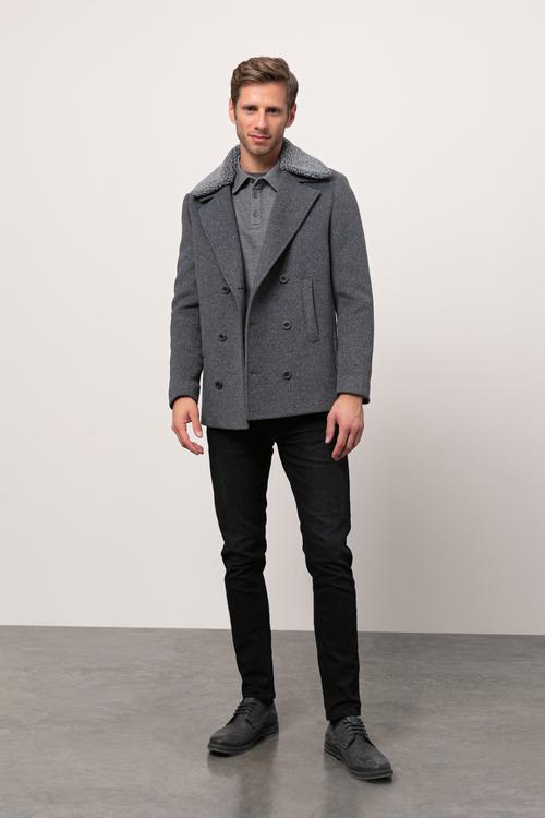  KÜRK YAKA DÜĞMELİ KABAN