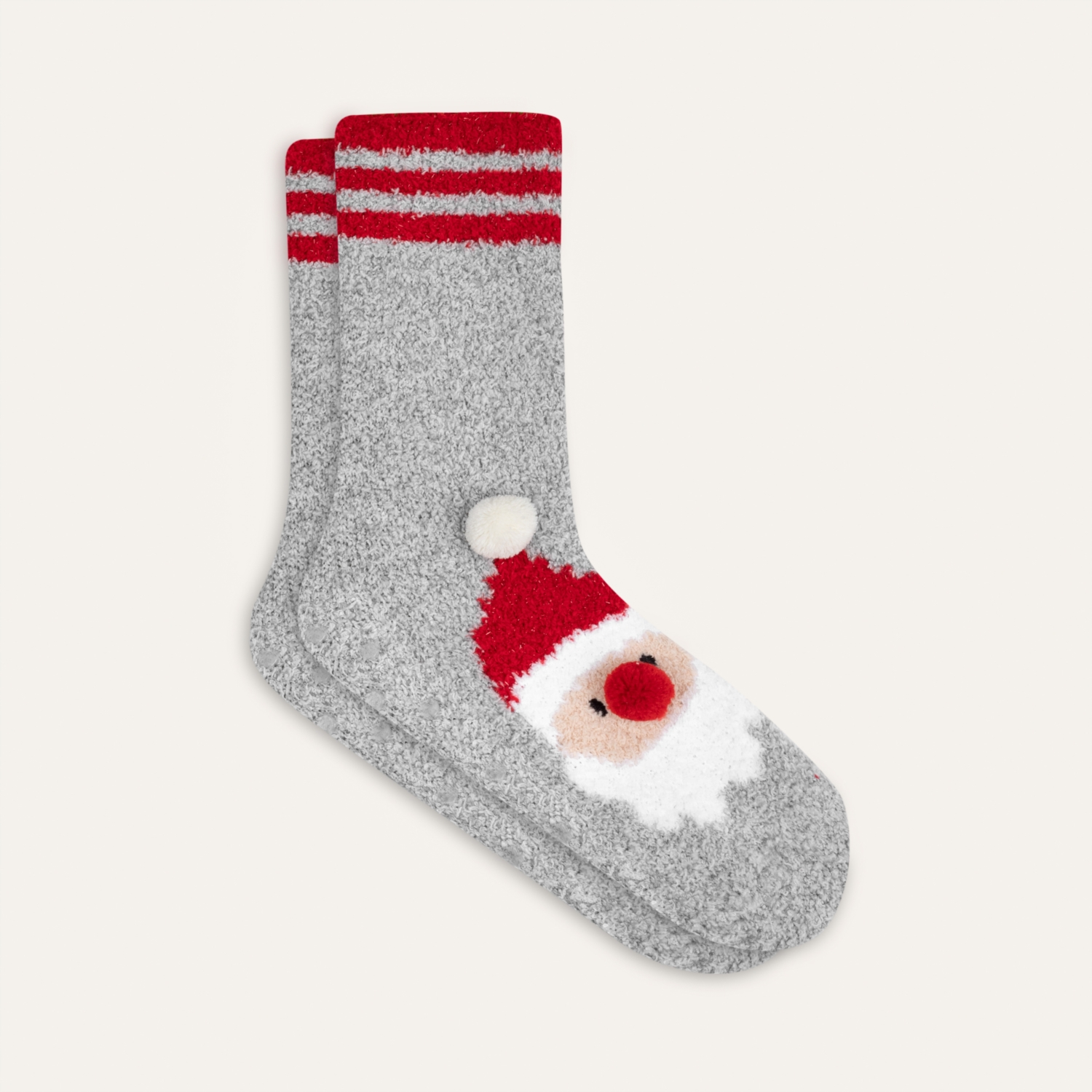 PONPONLU YILBAŞI TEMALI ÇORAP