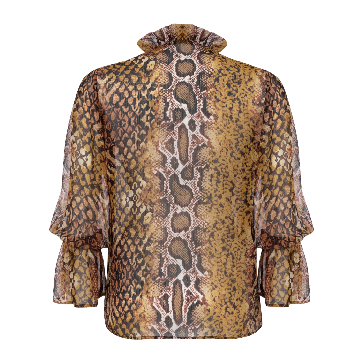 DESENLİ BAĞLAMA DETAYLI BLUZ