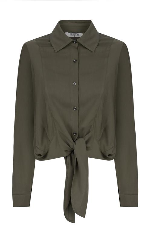  ÖNDEN BAĞLAMALI CASUAL GÖMLEK