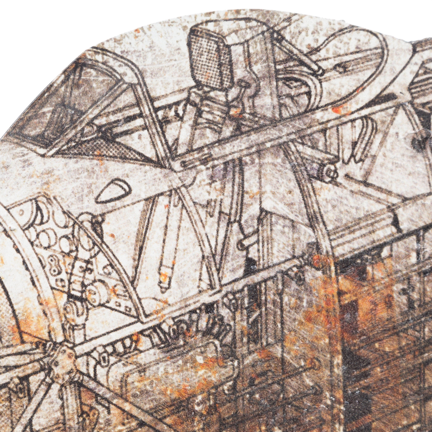 RUST AIRPLANE PANO 94X6X63 CM