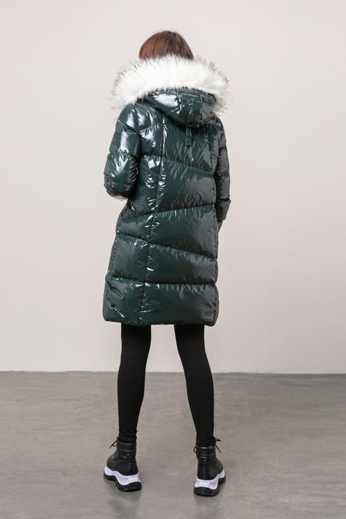  KÜRK KAPÜŞONLU PUFFER ŞİŞME MONT