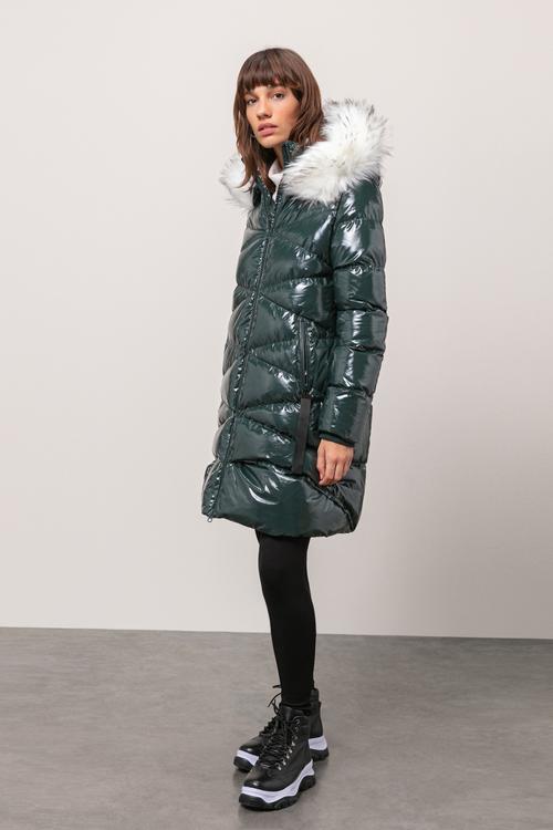  KÜRK KAPÜŞONLU PUFFER ŞİŞME MONT