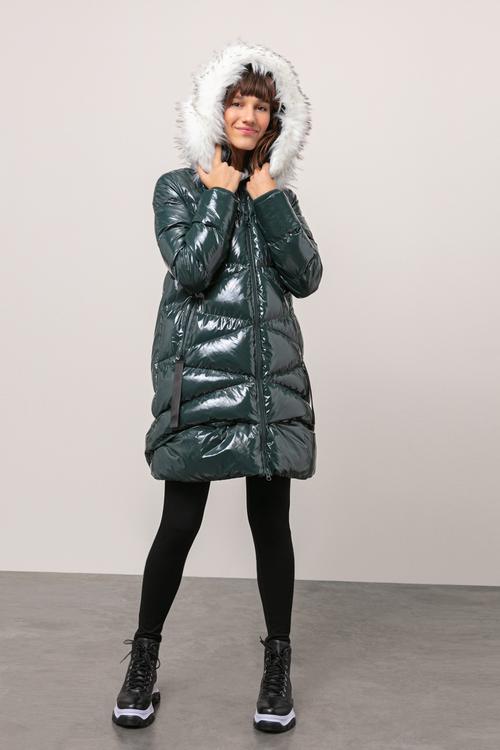  KÜRK KAPÜŞONLU PUFFER ŞİŞME MONT