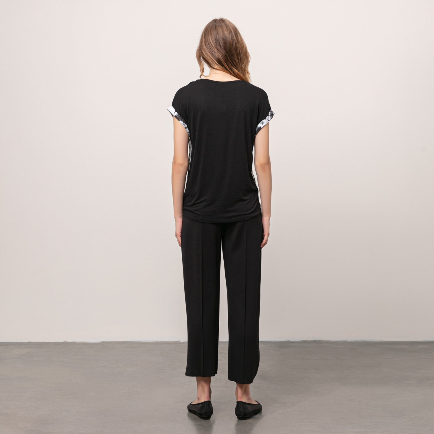 YANDAN BAĞLAMALI VİSKOZ T-SHIRT