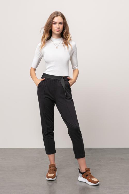  BELİ LASTİKLİ PAMUKLU PANTOLON