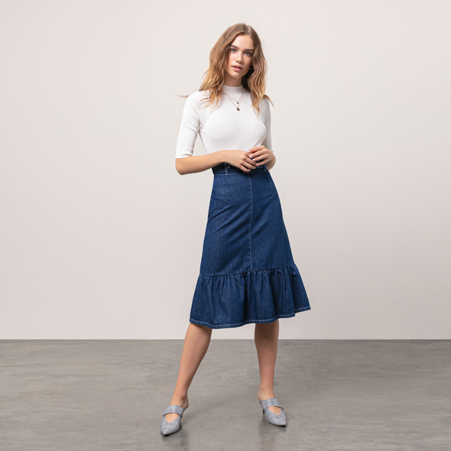 JEAN MİDİ KLOŞ ETEK