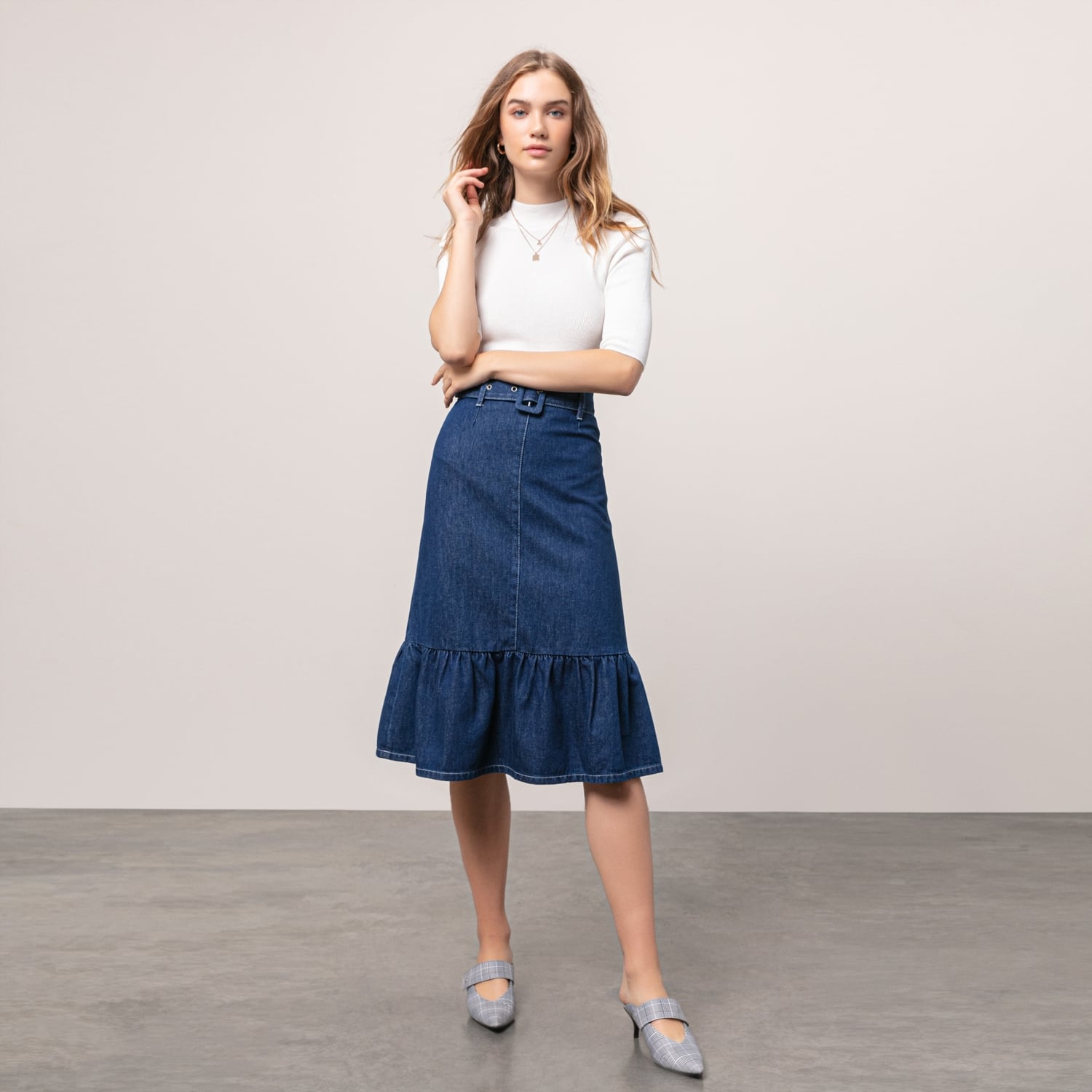 JEAN MİDİ KLOŞ ETEK