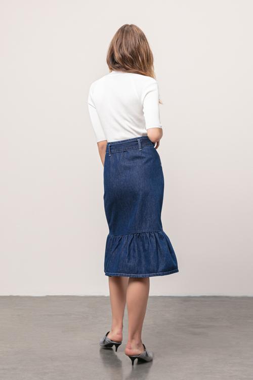  JEAN MİDİ KLOŞ ETEK