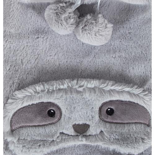  PELUŞ SICAK SU TORBASI VE GÖZ MASKESİ SETİ TEMBEL HAYVAN