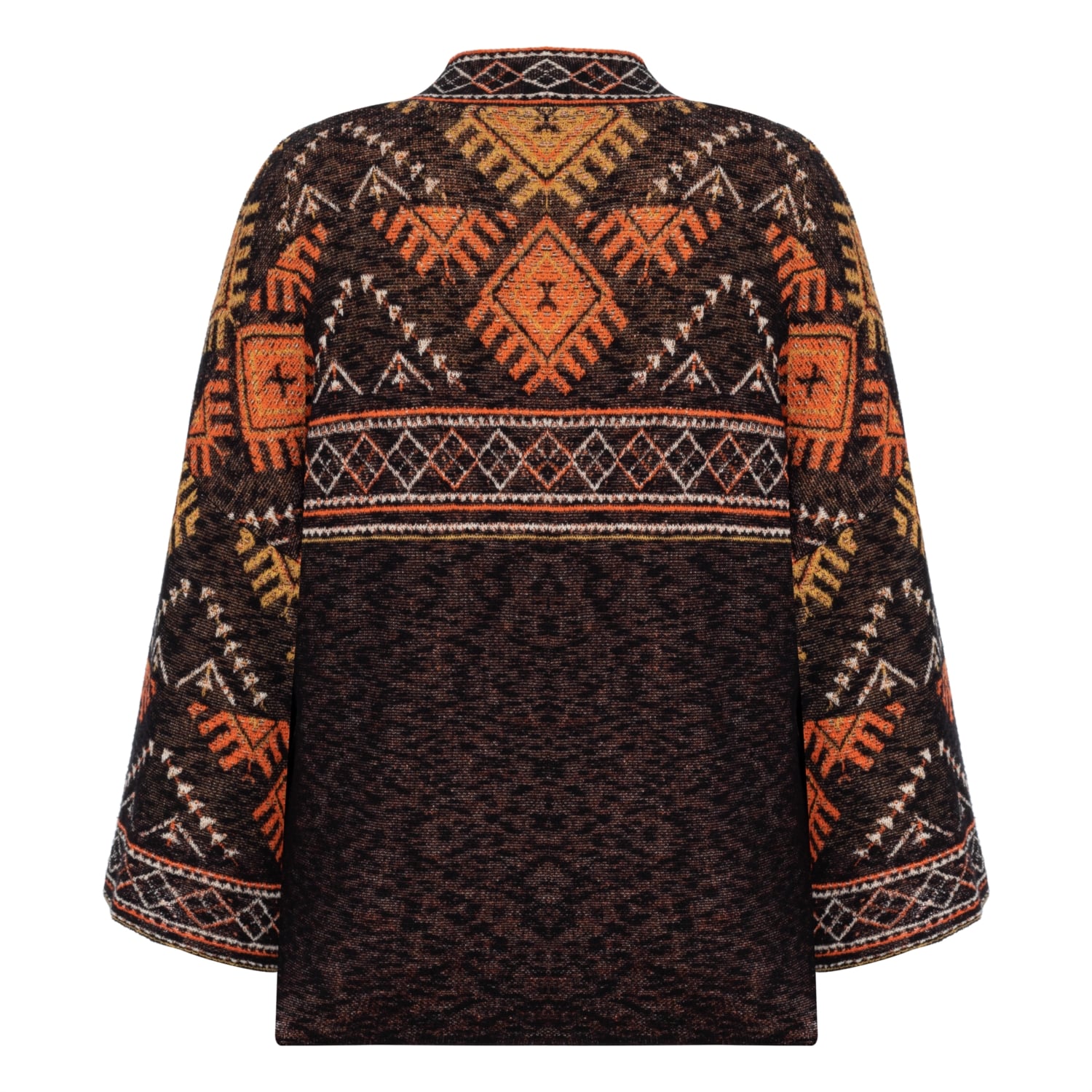 ETNİK DESENLİ PAMUKLU HIRKA