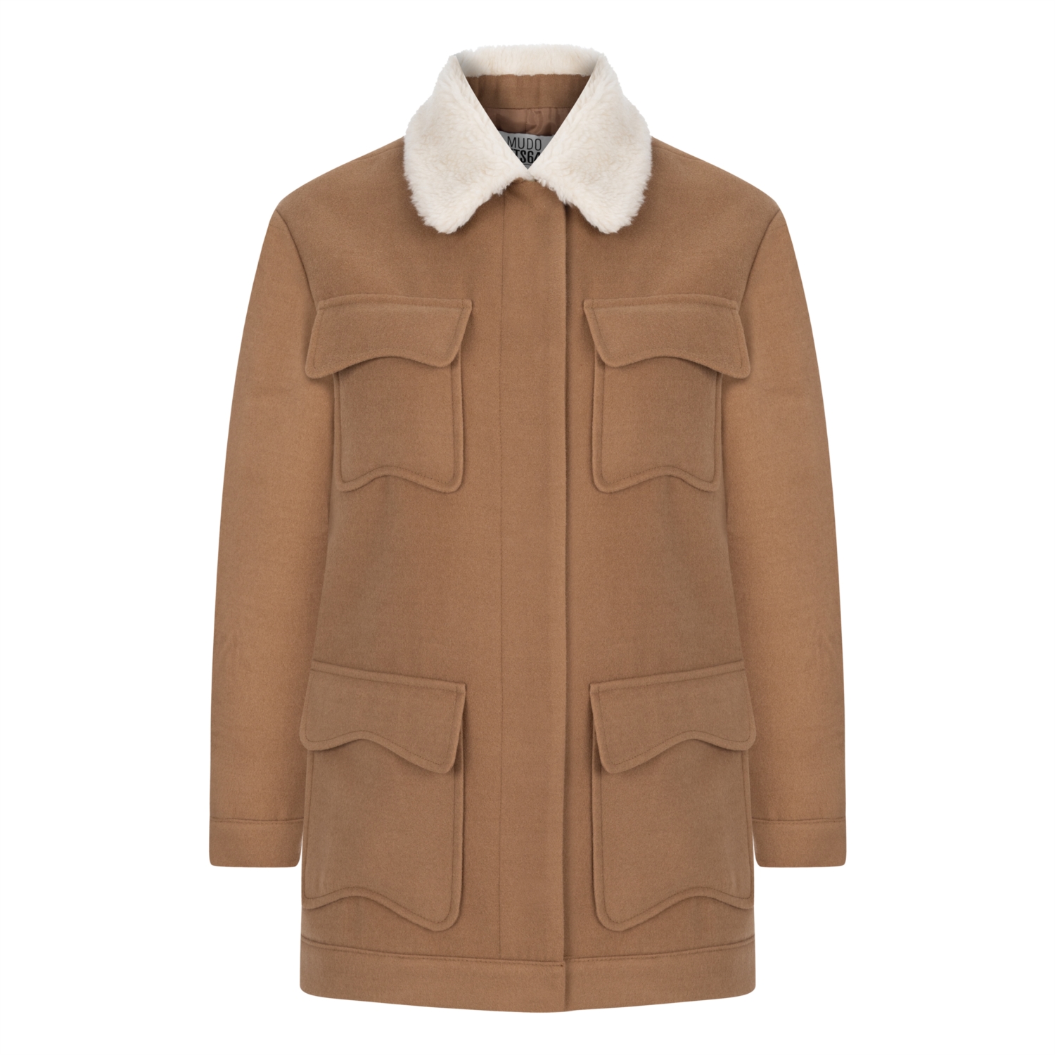 KÜRK YAKA CEPLİ KABAN