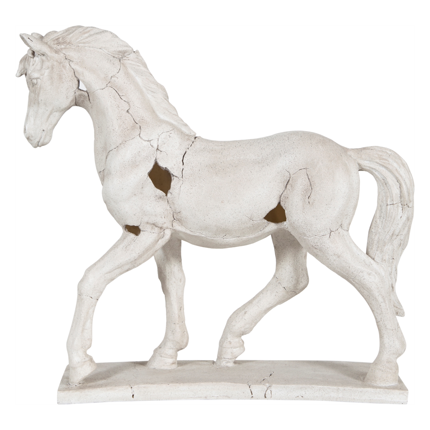 AT FİGÜRLÜ BİBLO BEYAZ 45 CM