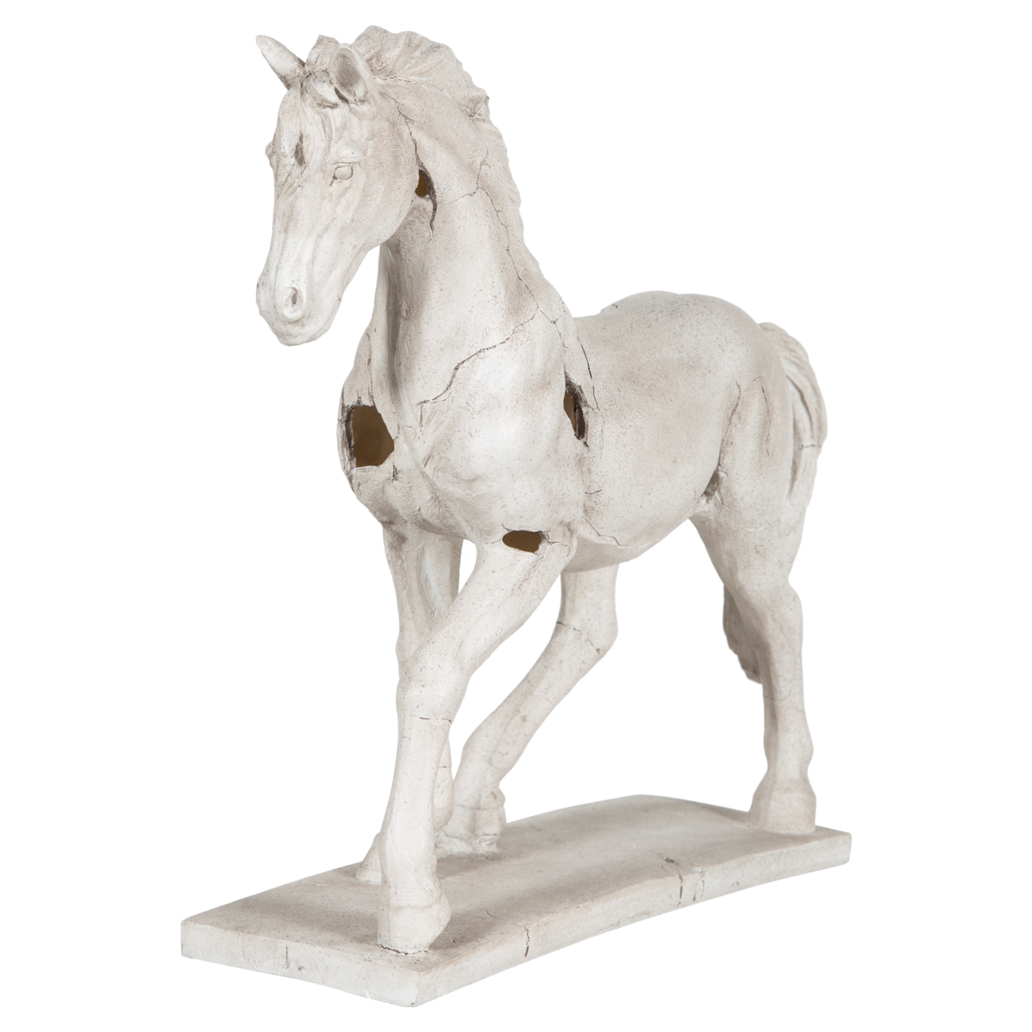 AT FİGÜRLÜ BİBLO BEYAZ 45 CM