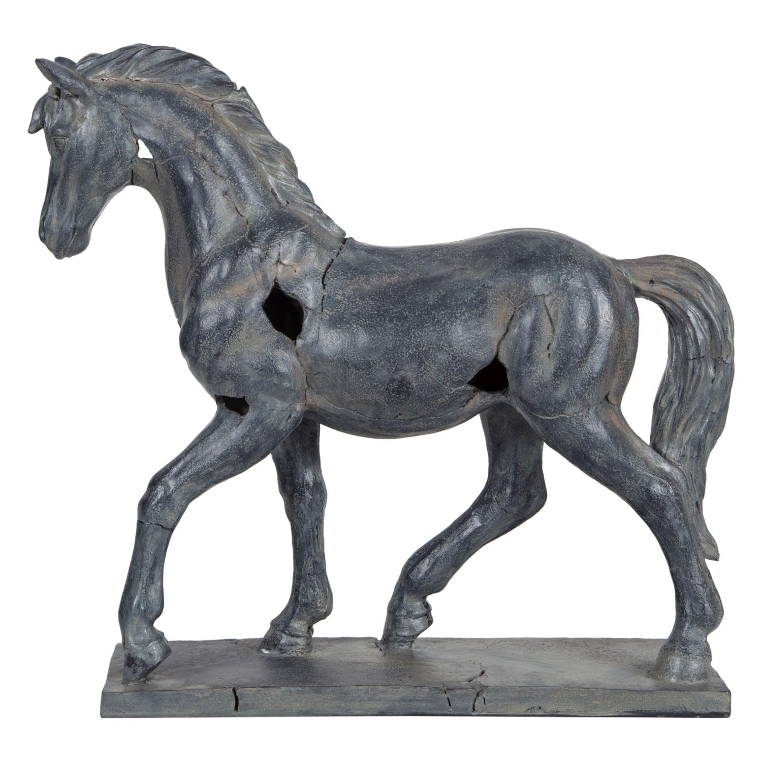 AT FİGÜRLÜ BİBLO SİYAH 45 CM