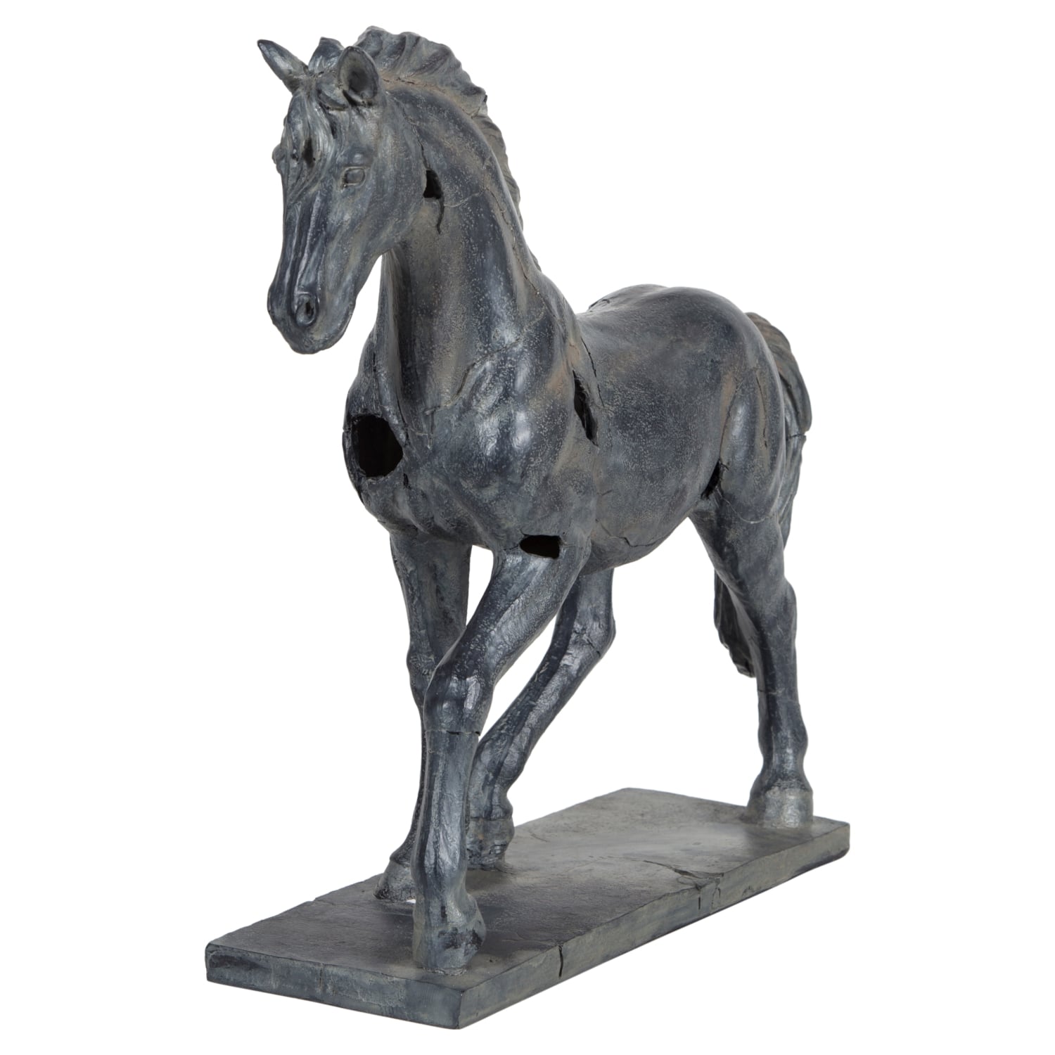 AT FİGÜRLÜ BİBLO SİYAH 45 CM