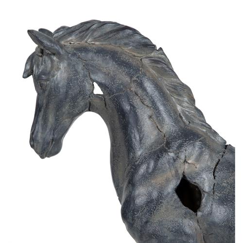  AT FİGÜRLÜ BİBLO SİYAH 45 CM