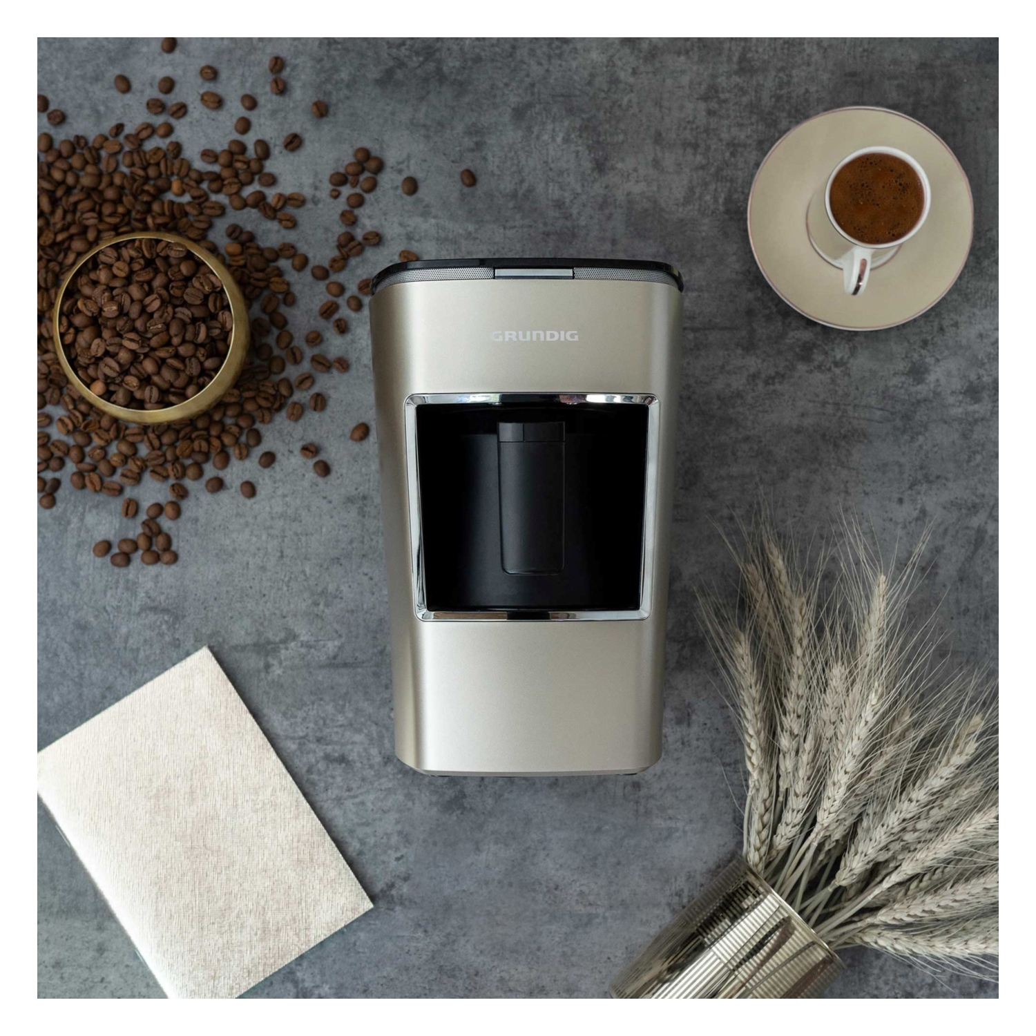 GRUNDIG TÜRK KAHVESİ MAKİNESİ - KREM