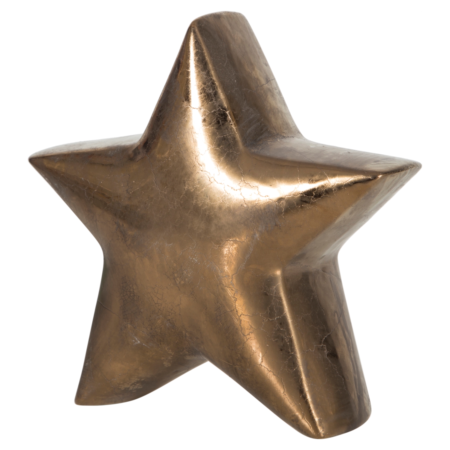 BRONZ YILDIZ BİBLO 26X11,5X26CM