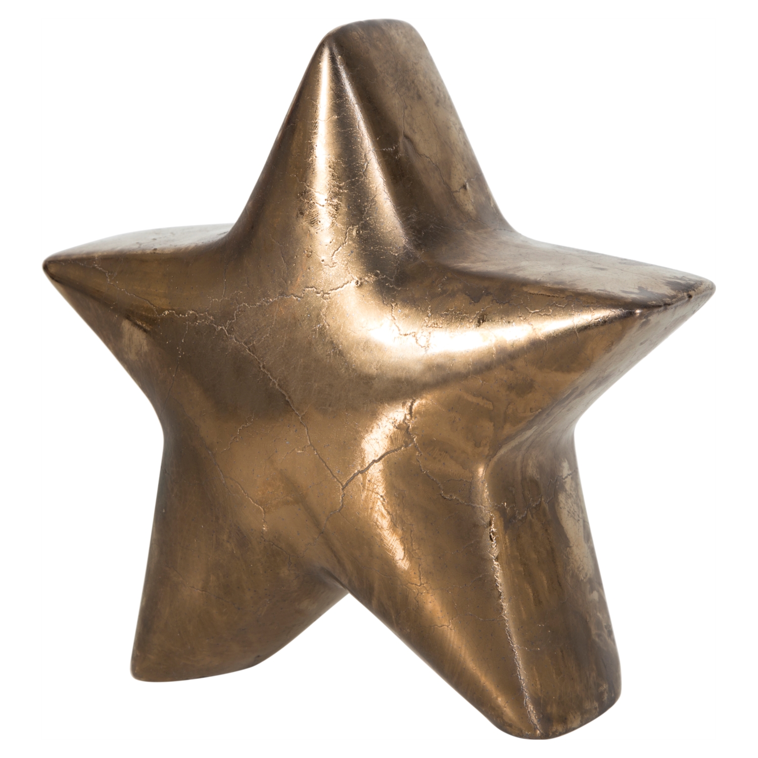 BRONZ YILDIZ BİBLO 21X9,5X21CM