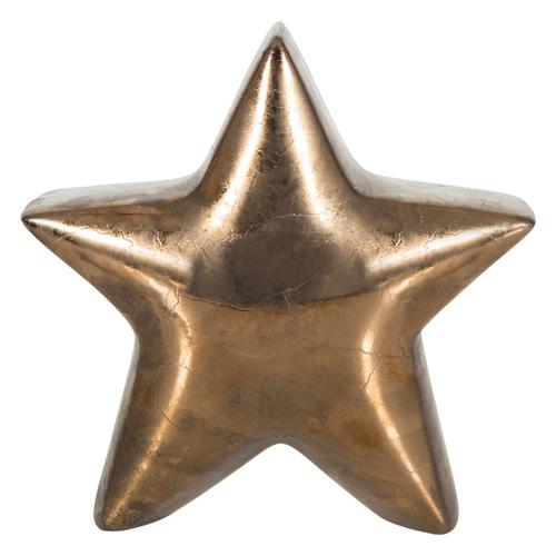  BRONZ YILDIZ BİBLO 21X9,5X21CM