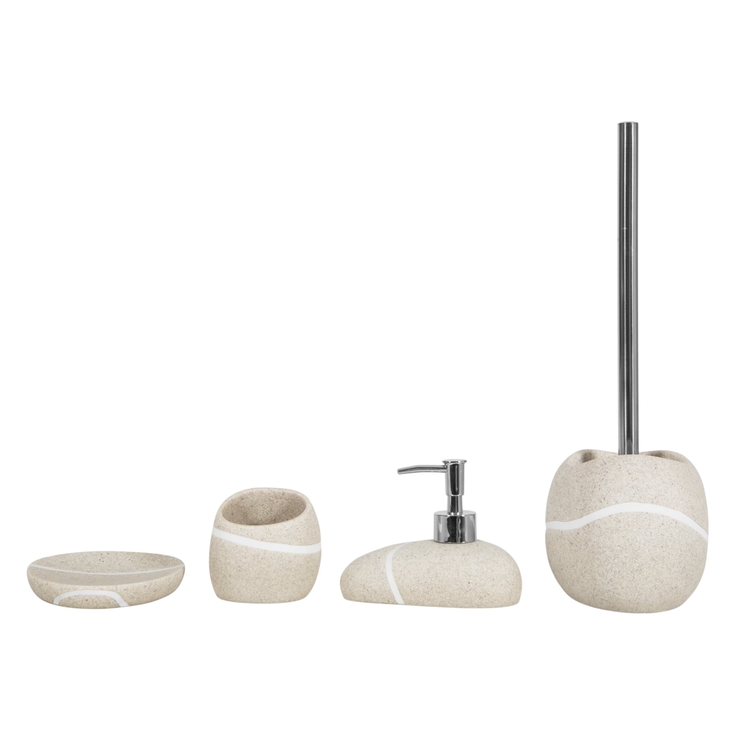 CHARTER BEJ POLİRESİN 4'LÜ KUTULU BANYO SETİ