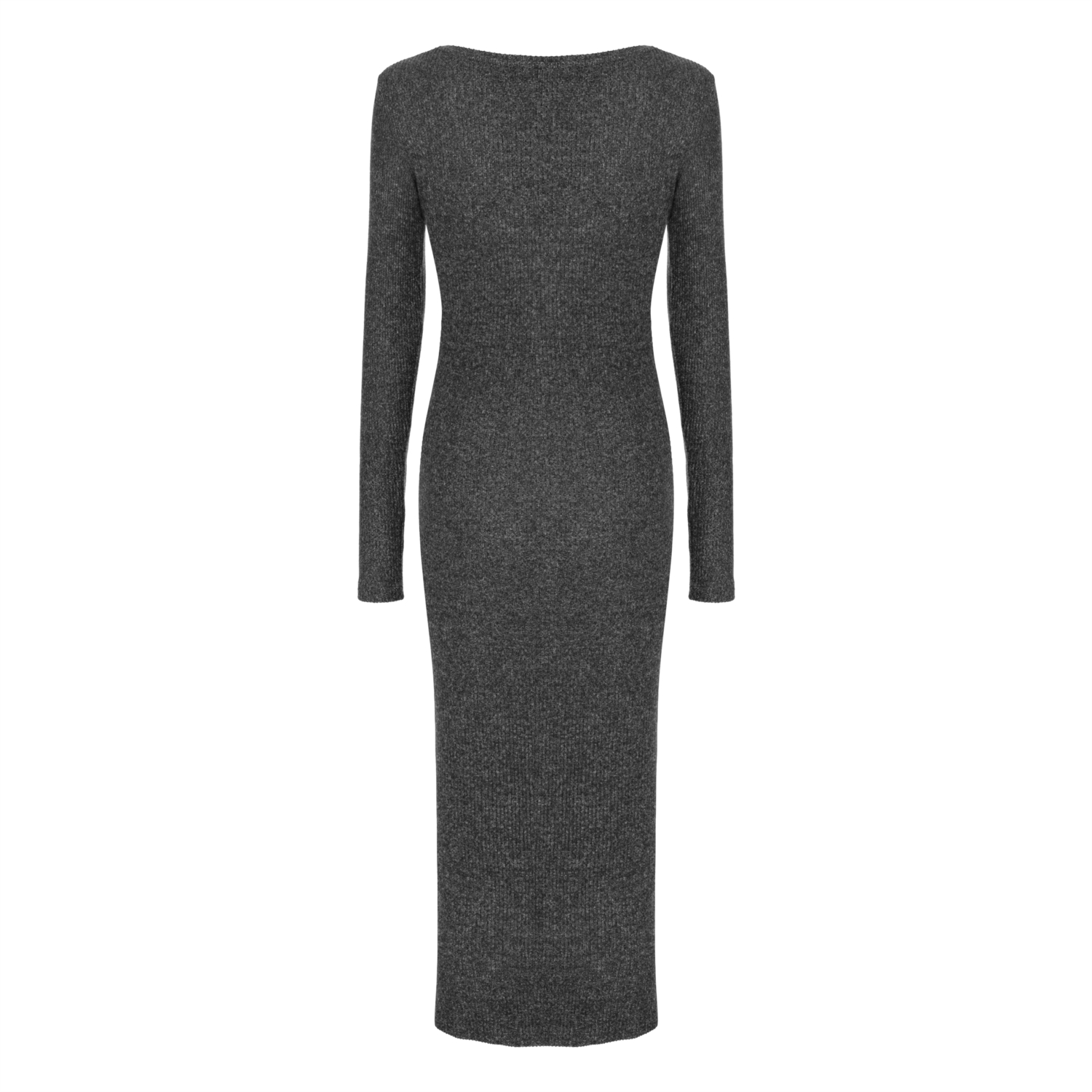 YIRTMAÇLI TRİKO MAXI ELBİSE