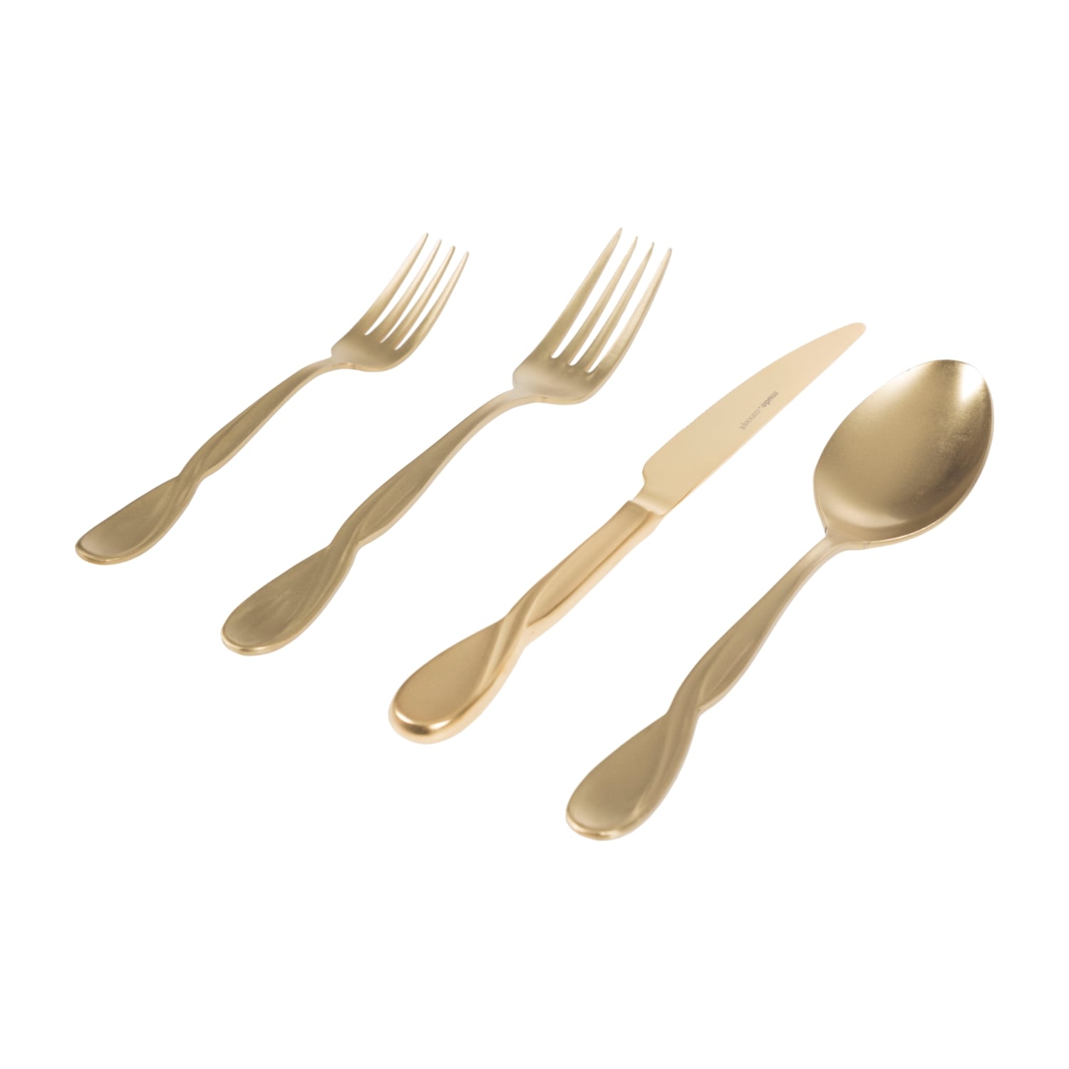 BELİNDA ÇATAL KAŞIK BIÇAK SETİ 24 PARÇA MAT GOLD