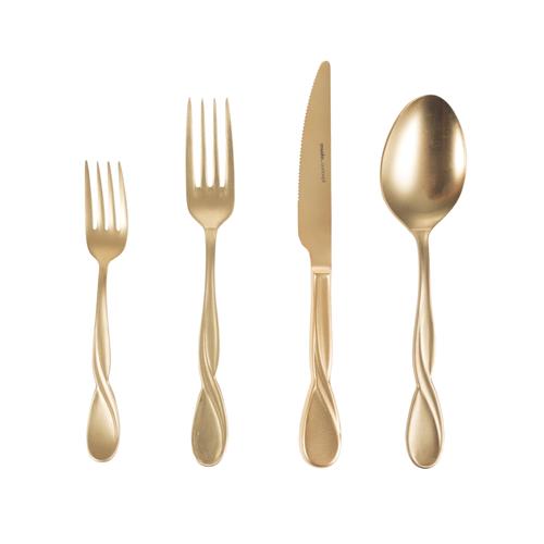  BELİNDA ÇATAL KAŞIK BIÇAK SETİ 24 PARÇA MAT GOLD