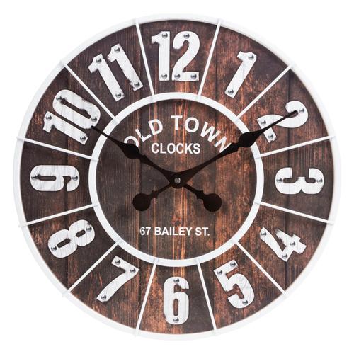  OLD TOWN DUVAR SAATİ BEYAZ 50 CM