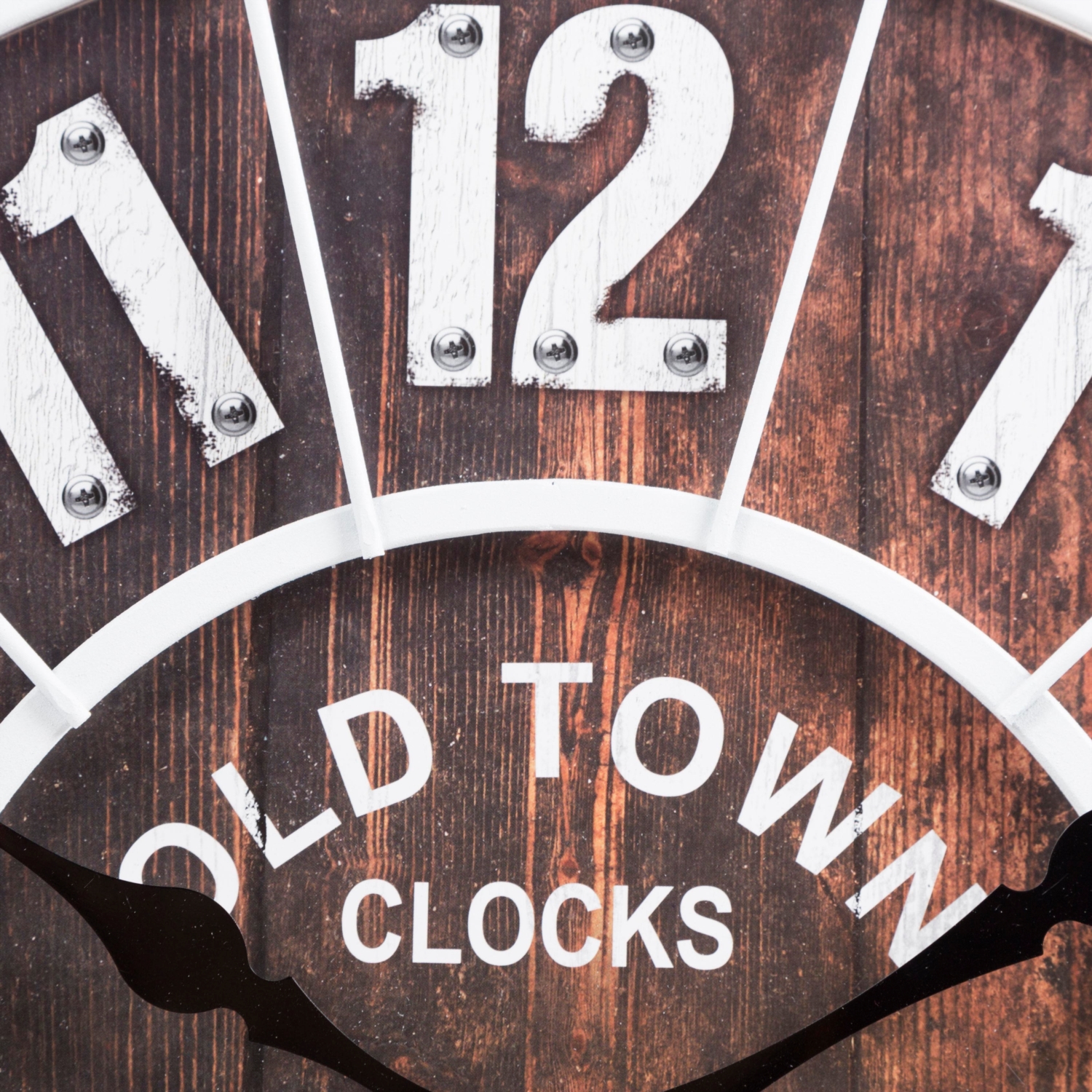 OLD TOWN DUVAR SAATİ BEYAZ 50 CM