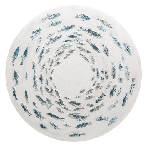  BALIKLAR AHŞAP YAĞLI BOYA TABLO 75 CM