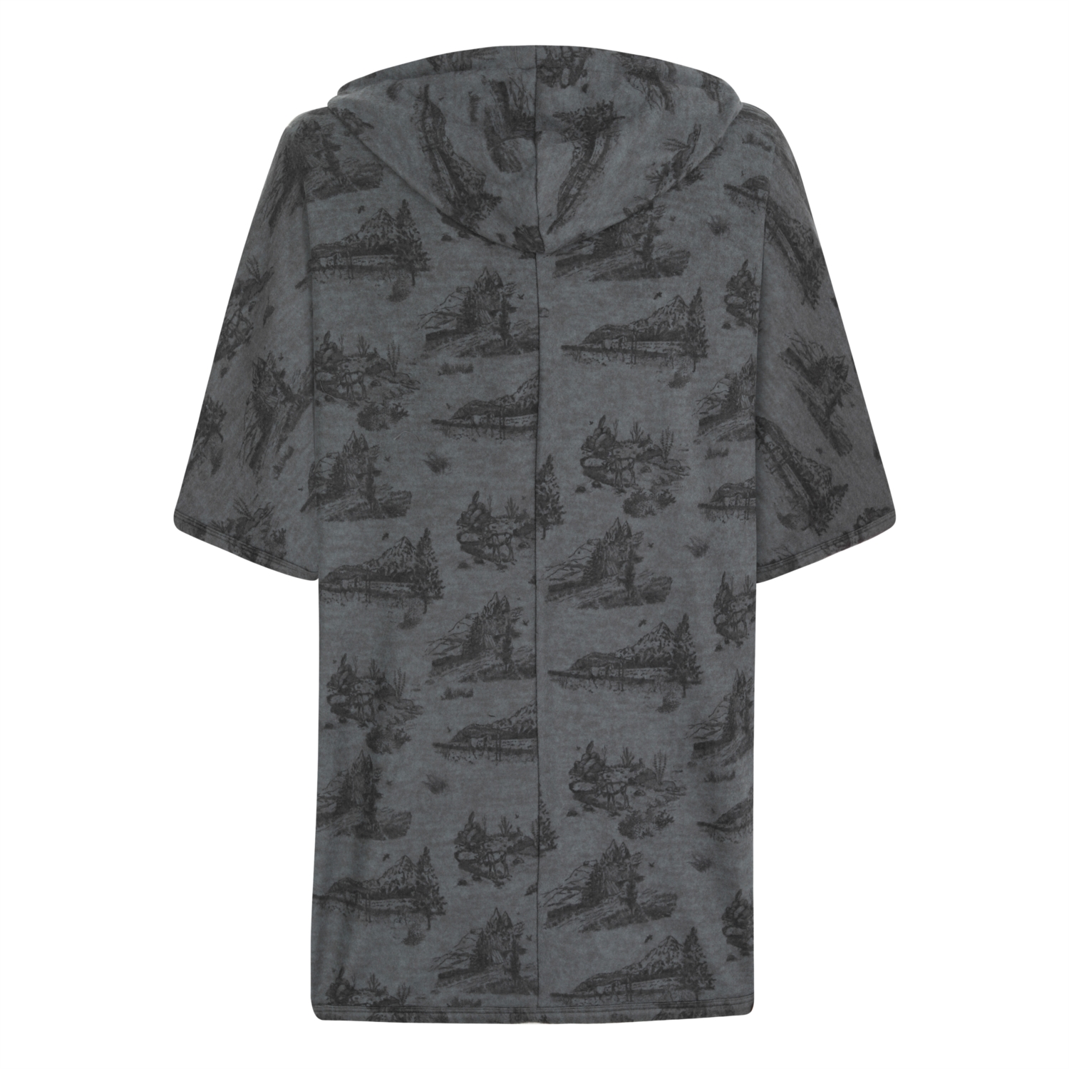 DESENLİ KAPÜŞONLU SWEATSHİRT