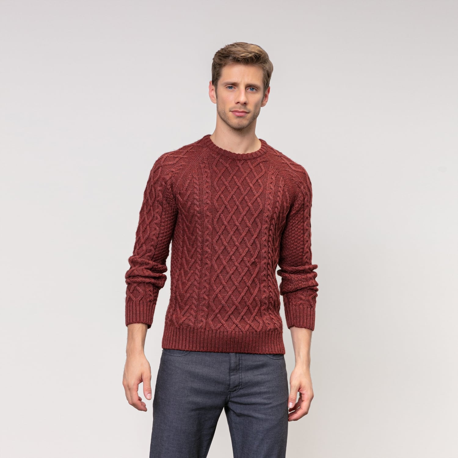 ÖRGÜ DESENLİ KAZAK